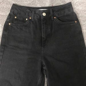TopShop Black MOTO Mom Jeans